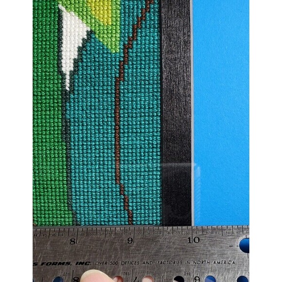 Beautiful Handmade Parrot Cross Stitch, Professionally Framed, 18" x 18" Frame - Picture 6 of 7